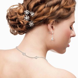 Healifty 3 Pieces S925 Sterling Silver Chain Extender with Adjustment DIY Necklace Accessory Making (Silver), Sterling Silver, No Gemstone