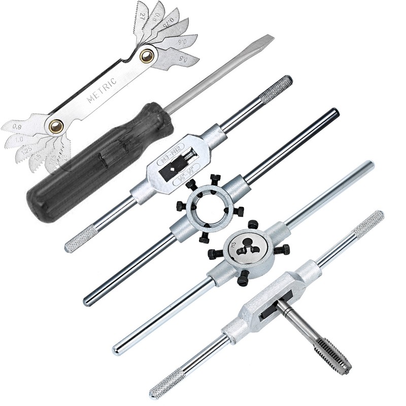 32 PCS HSS Tap and Die Set Metric Wrench Cut