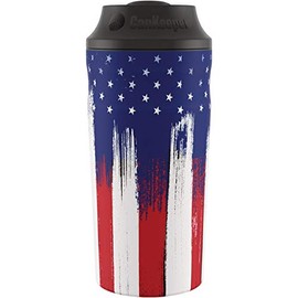 CanKeeper 3-In-1 - FITS 12oz, 16oz and Slim Cans - Keep Your Can Cold For Hours - Double Walled and Vacuum Insulated Can Cooler - Lid Keeps Cold In, Dirt Out (American Graffiti)