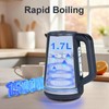 Seydere Electric Kettle, 1.7L Stainless Steel Inner Bottle, 1200W Fast