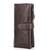 GOFELT Men's Bi-Fold Wallet, Genuine Leather, Cowhide Leather, Coin Purse,