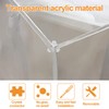 MOROBOR Acrylic Corner Bracket, 10pcs Clear 6-Hole Cube Joint Brace