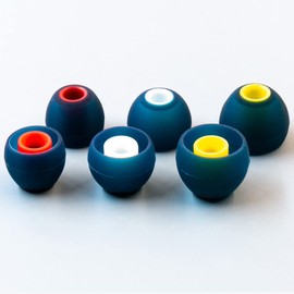 6 PCS/3 Pairs Earbud Tips Yinyoo KBEAR 08 Replacement Silicone Ear Buds Tips Earbuds Rubber Tips for 3.5mm -5.5mm Inner Nozzle in Ear Earphones Earbuds (6PCS/3 Pair/3 Color/3 Size,S/M/L)