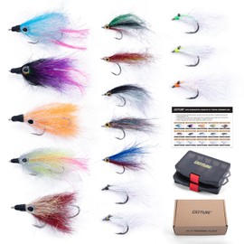 Goture Complete Fly Set, Nymph, Handmade, 3 Types, 15 Pieces, Includes 2 Dedicated Storage Cases, Streams, Tenkara, Trout Fishing