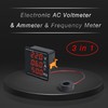 FBBULES AC Digital Display Voltmeter Ammeter Frequency Meter, Integrated Multimeter,