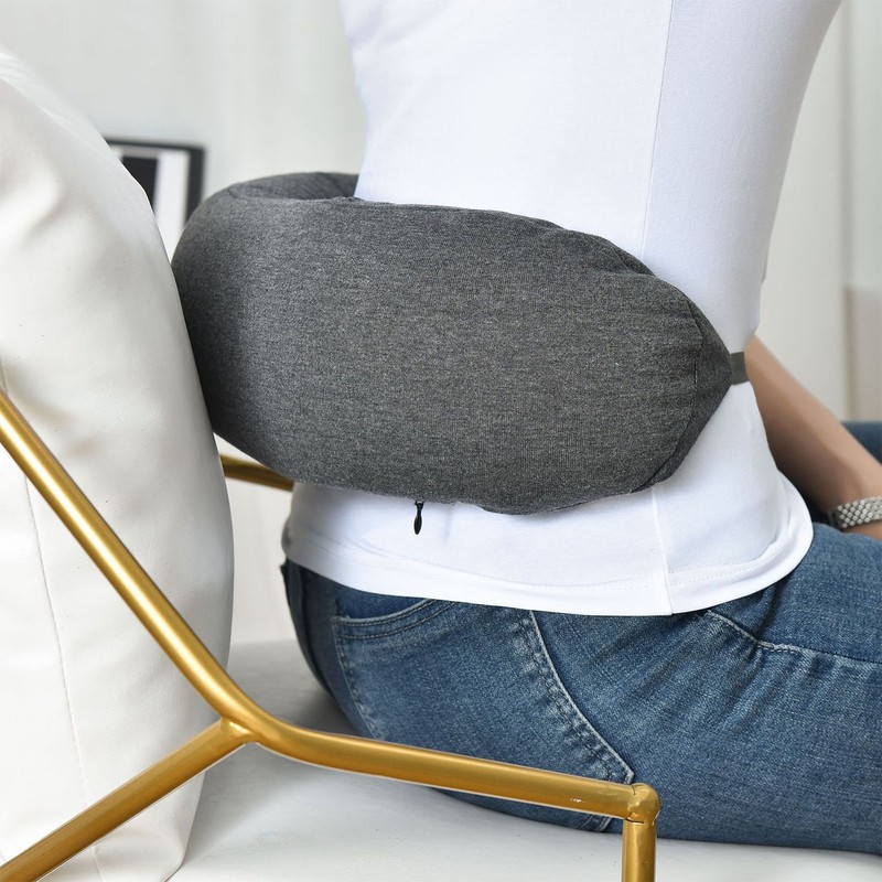 Hoodie Travel Pillow Hooded Neck Pillow Adjustable Ergonomic Travel Neck