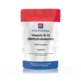 VITA PHARMA Vitamin B-12 (Methylcobalamin) 5000mcg 120 Tablets