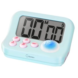 dretec Study Timer, Learning Timer, S, Psychology-Based Blue LED for Increased Focus, Large Screen, Exams, Qualifications, Cooking, Kitchen, Stopwatch, Study, Study Goods, Digital Silence, Present,