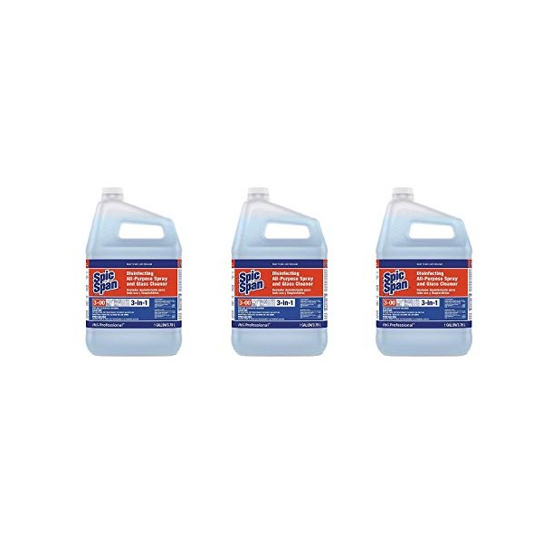 Disinfecting All purpose Spray And Glass Cleaner Fresh Scent 1 Gal Bottle 3carton