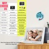 MASSII 8 Inch Extra Large Upgraded Dementia Clock 19 Alarms