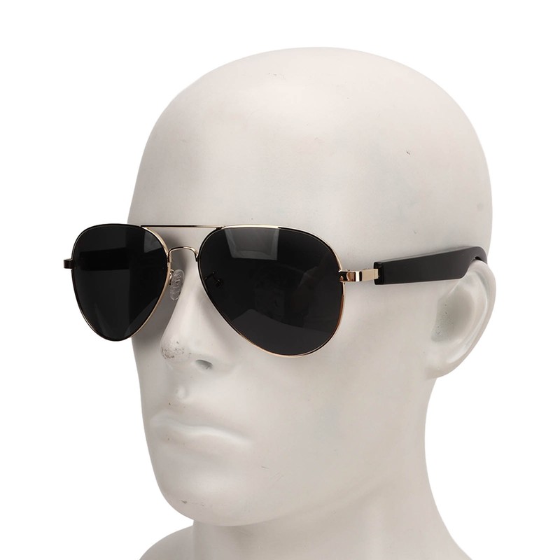 Bluetooth Sunglasses Gold Frame Smart Audio Glasses Stereo Speakers Music