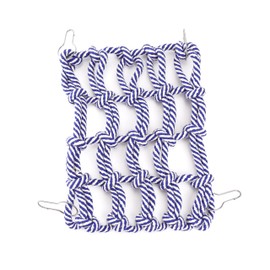 Little Friends Cargo Net Climber Toy Blue for Small Rodents Rats Mice Hamsters Gerbils Climbing Cage Accessory 32 x 25 x 7 cm