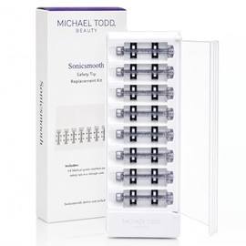 Michael Todd Beauty Sonicsmooth & Sonicsmooth Pro+ Dermaplane - Recambios de cuchillas de afeitar | 8 cuchillas de dermaplaning, suministro de 2 meses