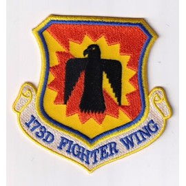 173rd Fighter Wing Patch, 3.5 in, Iron On
