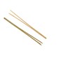 BambooMN Bamboo Double Prong Stick Skinny Pick Skewer 3.5" Long,