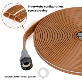 LINEX Sprinkler Soaker Hose 30 ft for Garden, Watering Hose with Holes, High-Efficiency Sprinklers System for Lawn and Garden with Staples