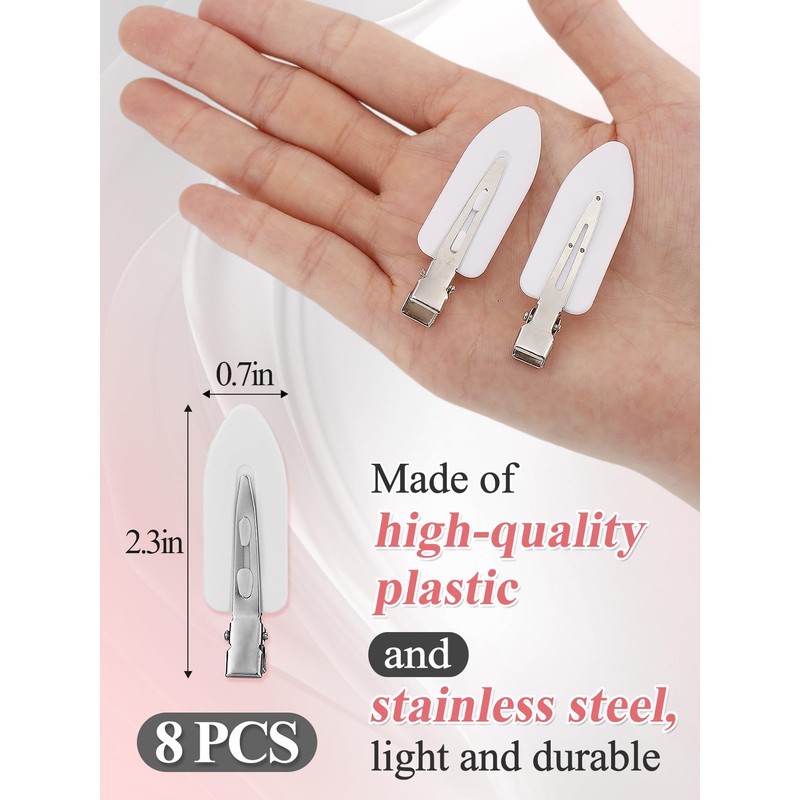 MADHOLLY 8Pcs No Bend No Crease Hair Clips - Styling
