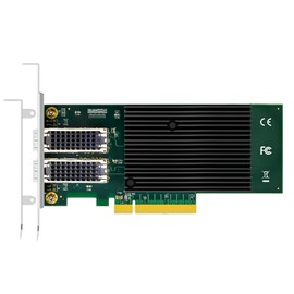 GLOTRENDS ST7218 2-Port 10G SFP+ Ethernet Network Card with Intel X710 Controller, PCIE 3.0 X8 Interface, Support Windows 11/10/Windows Server/Linux/ESX/VMware ESXi(Not Support Mac OS)
