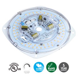 Legental 5.5" LED Light Engine Retrofit Kit - 6.73" Overall Size, 23W, 3000K, 1700LM, 120V, CRI90, Dimmable, UL/ES/JA8 Certified - Ideal for Ceiling Flush Lights, Ceiling Fans, Pendants & Garden Light