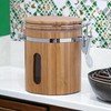 GMMH Holz Vorratsdose aromadicht Bügelverschluss Holz Vorratsbehälter Frischhaltedose Aufbewahrung Kaffeedose