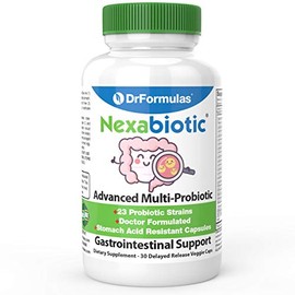 DrFormulas Nexabiotic 23 Probiotics For Women and Men with Lactobacillus Acidophilus, Bifidobacterium Infantis, Saccharomyces Boulardii, 30 Count     