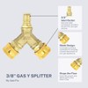 GAS-FLO, Gas Quick Disconnect 3/8 Y Splitter, CSA Certified for