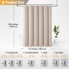 BTTN Extra Long Shower Curtain - 72x84 Inch Long Boho