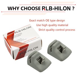 RLB-HILON Sun Visor Clip Compatible with Ford Focus 2000 2001 2002 2003 2004 Year, Sun Visor Retainer Clip YS4Z5404132AAA , Gray Color, 2PCS