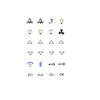 Switch Sticker Set with 24 Stickers Light Stickers and Fan