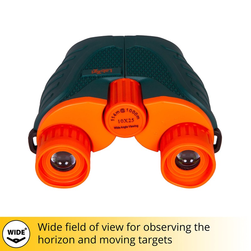 Levenhuk LabZZ B6 Kids Binolculars 10x25 with Multi-Coated Glass Optics