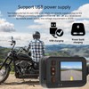 Motorcycle Camera Front and Rear, 1080P Dual Lens Motorcycle Dash