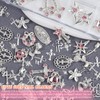 2 Boxes Silver Nail Art Charms, 3D Flower Butterfly Cross
