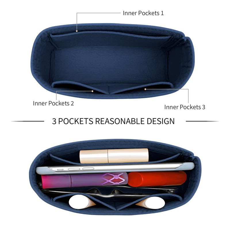 LOUKAYCCI Felt Mini Organizer Insert for Longchamp mini XS Bag,Purse