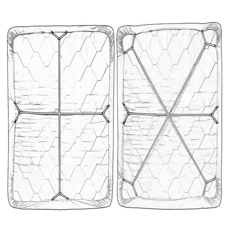 Auivguiv Mattress Brackets with Long Ties for Sheet, Fitted Sheet,