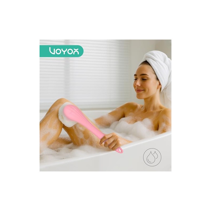 Voyor Cepillo Corporal Eléctrico Depurador Espalda Silicona Cabezal Giratorio Bidireccional