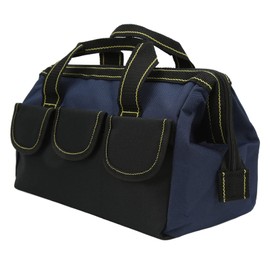13in Tool Storage Bag Organiser, 1680D Oxford Cloth Multifunctional Waterproof Wide Mouth Handbag Open Top Design with Large Space Tool Bag Organizer for Home Tool Shop