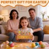 Happy Easter Decorations with LED Lights, Wooden Easter Decor Gifts