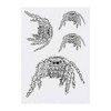 4 x 'Hairy Tarantula' Temporary Tattoos - Water Resistant, Skin-Safe,