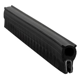 RecPro RV/Truck Cap Window Seal Dual Durometer 7/16" Vertical Bulb Clip-On (50 Feet)