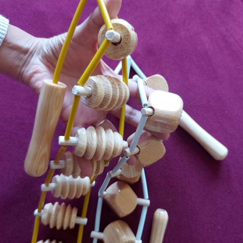 Erilio Artesanal Kit 2 Cinturones Masaje Maderoterapia Automasaje De Erilio