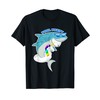 Pool Party Shark Wearing Unicorn Float Shirt, Funny Birthday T-Shirt