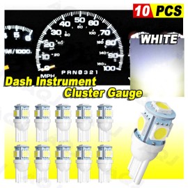 AQJ White Instrument Gauge Cluster Dash Light Bulbs LED Kit For 2002-2006 Honda CR-V