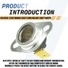 2-Pack 10123530 Furnace Thermostat L250F Manual Reset Flame Rollout Limit