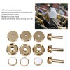 12Pcs Trumpet Accessories Metal Upper and Lower Covers Buttons Connecting