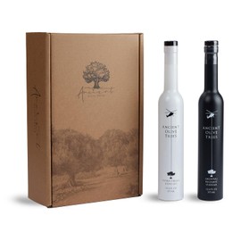 ANCIENT OLIVE TREES - Balsamic Vinegar with Extra Virgin California Olive Oil | EVOO Pressed from Arbosana & Arbequina Olives | Aceto Balsamico di Modena IGP | Both 12.6 FL. OZ.