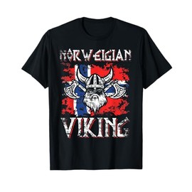 Scandinavia Regalo Bandiera Della Norvegia Vichingo Maglietta