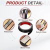 MECCANIXITY Black Trim Peel and Stick, Self Adhesive Mirror Trim