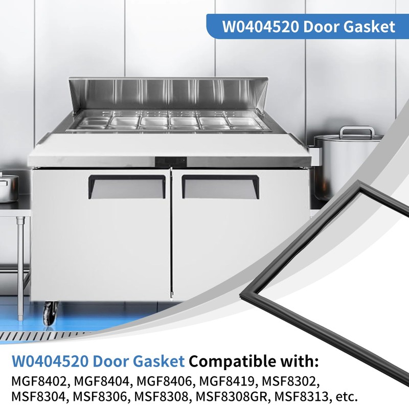 W0404520 Door Gasket for Atosa Gasket, 22" x 26-3/16" Refrigerator