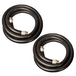 Apache 98108490 1 Inch Diameter 15 Foot Length 60 PSI Farm Fuel Gasoline Oil Diesel Tractor Transfer Hose, Black (2 Pack)