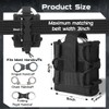 4 Pack Molle Handcuff Pouch,Molle Handcuff Case for Duty Belt